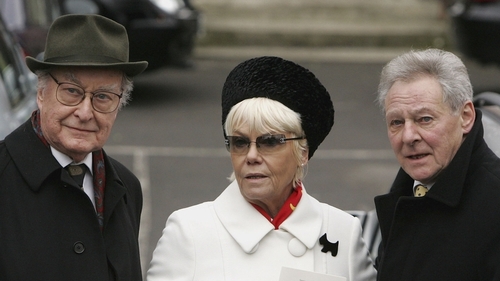 Thornton, Richards, Bannister (r) - Frank pictured with former co-stars Wendy and Trevor