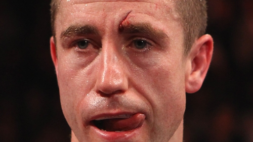 Not fit to fight - This is the cut that the ringside doctor claimed was too serious for Paul McCloskey to continue his world title bout with Amir Khan