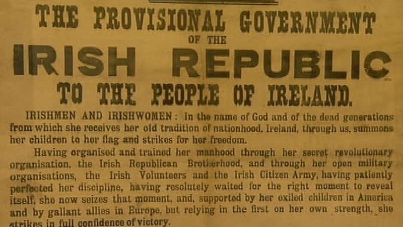 Pupils across Ireland read out their own proclamations