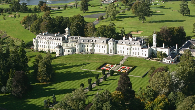 The K Club estate rolls out in all directions to the tune of 550 acres of Co Kildare countryside