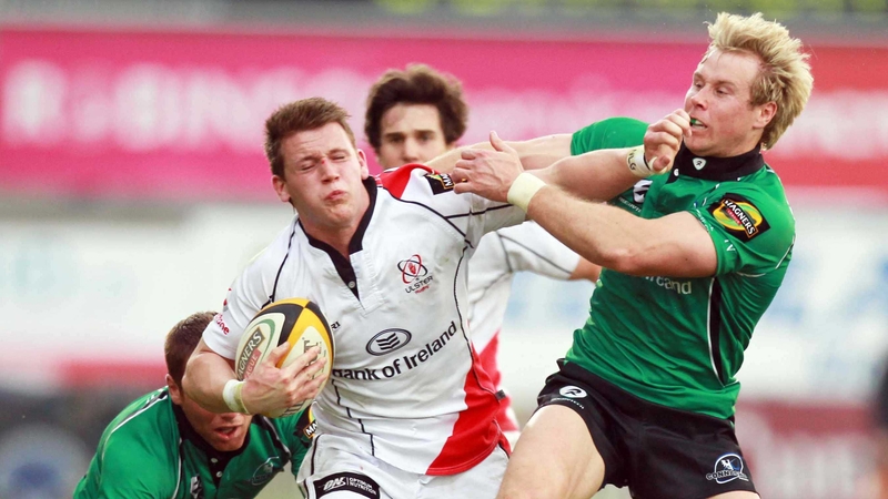 Craig Gilroy - The teenage winger is tackled by Fionn Carr