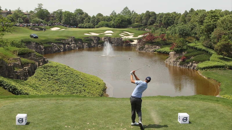 Nicolas Colsaerts - in action during his final round at the Volvo China Open