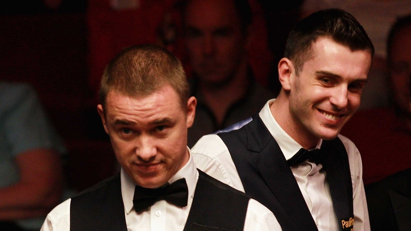 Mark Selby (right) - Has potted six century breaks in his last 16 match with Stephen Hendry (left)