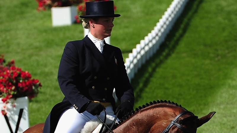 Elizabeth Power - The Irish eventer is being kept in hospital after her fall at Badminton on Sunday