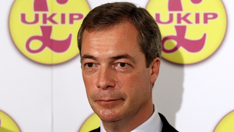UKIP leader Nigel Farage has been locked inside a pub for his own safety