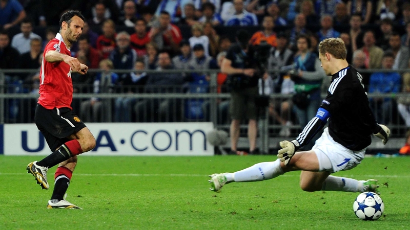 Manuel Neuer and Ryan Giggs - the Schalke 'keeper excelled against the Red Devils