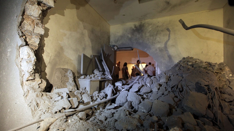 Tripoli - House hit by at least three missiles