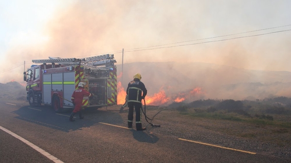 Donegal - Gorse fires have broken out in several places across the county (Pic: Colman O'Sullivan)