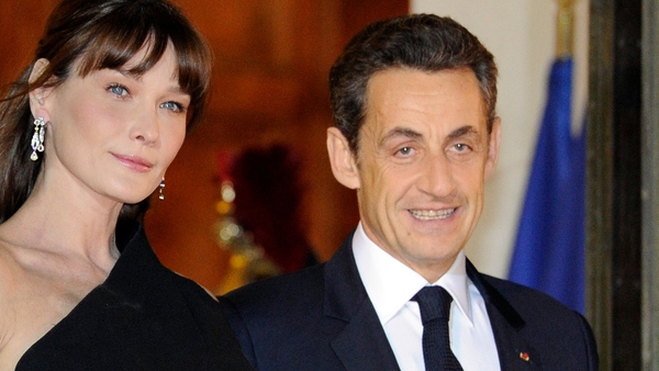 Carla Bruni and her husband Nicolas Sarkozy