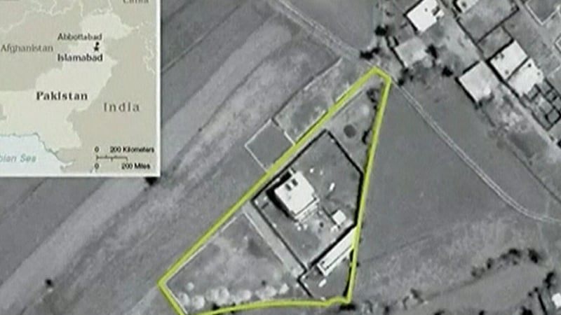 Osama Bin Laden's compound - Aerial view