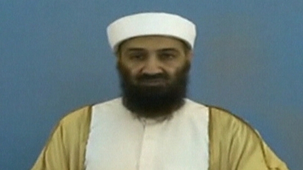Osama bin Laden - Shown apparently rehearsing for messages