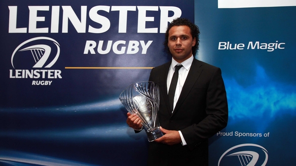 Isa Nacewa with the Leinster Players Player of the Year