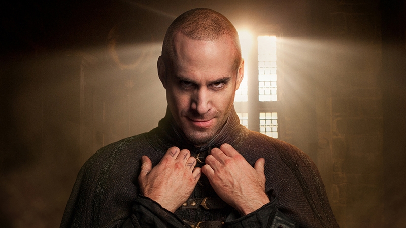 Joseph Fiennes as Merlin in Camelot
