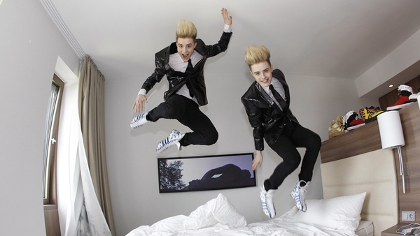 Jedward - Enjoying the build-up to Thursday's semi-final