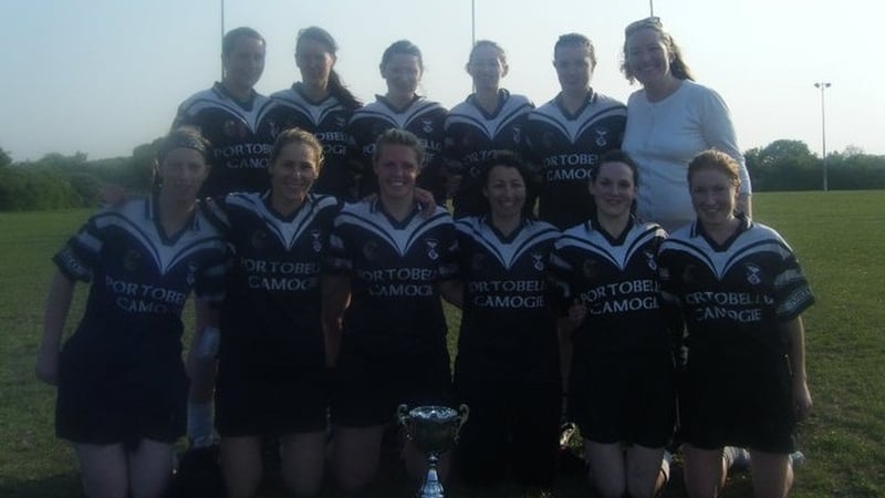 The victorious Portobello Camogie 7s team