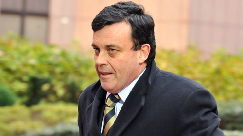 Mary O'Rourke refused to comment on reports that Brian Lenihan had argued that Anglo and Irish Nationwide should be nationalised