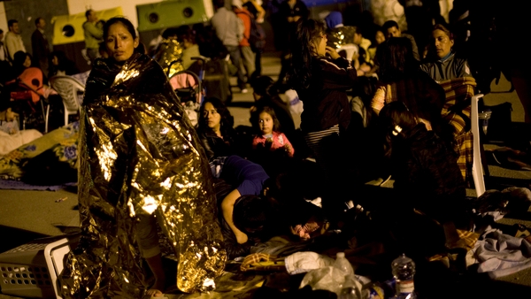 Residents of Lorca - Too afraid to go indoors