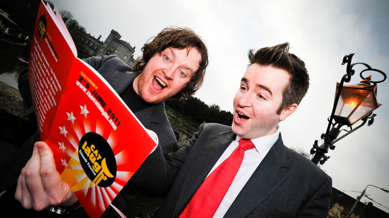 Comedians Andrew Stanley and Jarleth Regan
