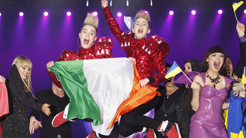 Jedward - Sixth in the running order for the Eurovision Song Contest Final on Saturday night