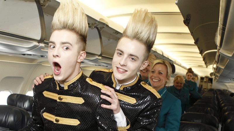 Jedward may be serenading Obama with a rendition of 'Lipstick'