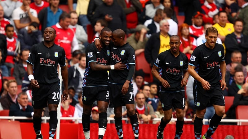Away day - Villa secured their Premier League status with an away win at the Emirates