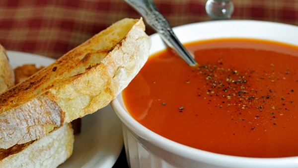 Chickpea and Tomato Pasta Soup