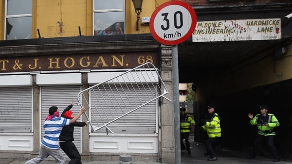 Dublin - Disturbances in city yesterday