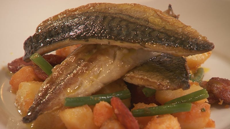 Martin Shanahan's Mackerel with Warm Potato and Chorizo Salad