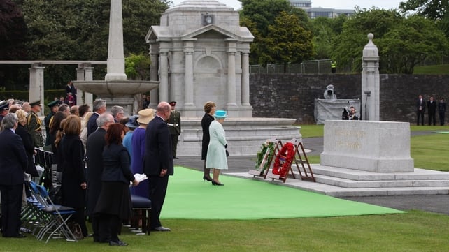 The ceremony was described by NI First Minister Peter Robinson as a 'very significant moment in Irish history'