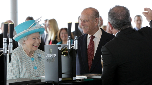 The Queen and Prince Philip enjoyed at tour of the Guinness Storehouse