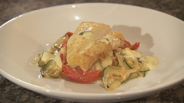 Martin Shanahan's Whiting with Courgette and Sun-dried Tomatoes