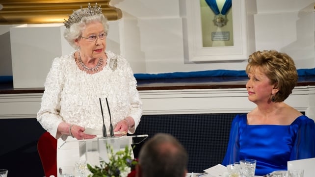 The Queen's speech made reference to the past and current relationship between Britain and Ireland