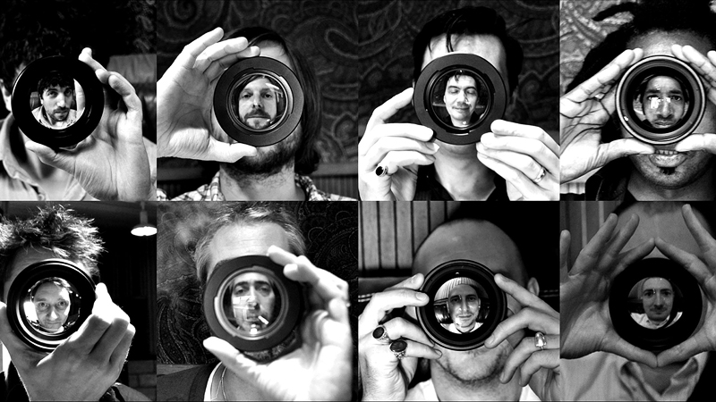 Tindersticks - Stuart Staples bottom row, second left Photo: Neil Fraser