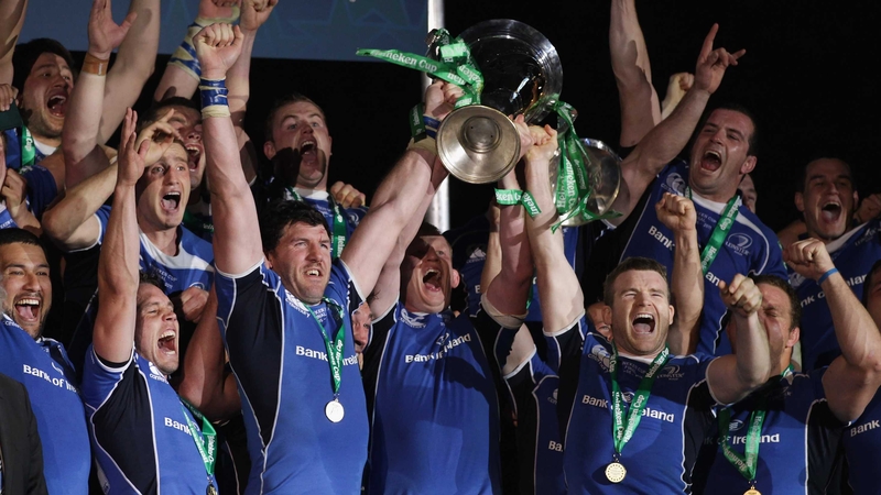 Leinster celebrate winning the 2011 Heineken Cup in Cardiff