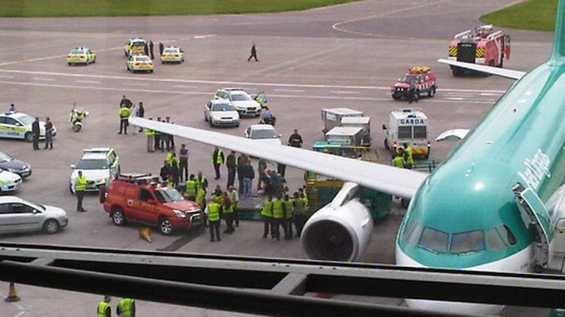 Cork Airport - Man was finally subdued (Pic: John Peavoy)