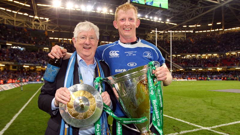 Leo Cullen, his father Frank and the Heineken Cup