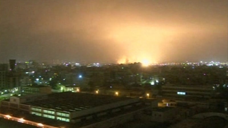 Tripoli - 12 huge explosions said to have hit the capital