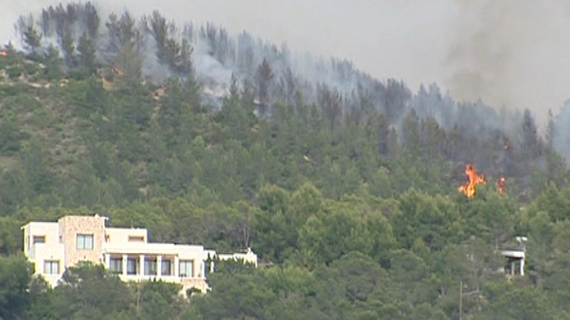 Ibiza wildfires - Firefighters are battling blaze on island