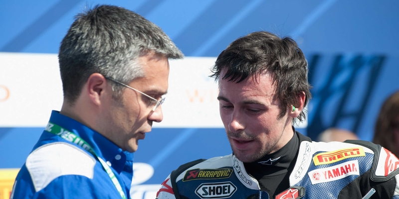 Eugene Laverty - Seen here speaking with Andrea Dosoli, was eighth fastest in first qualifying in Utah