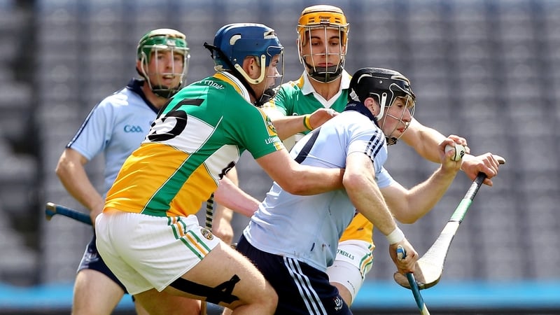 Offaly's Daniel Currams and Colin Egan can't stop Dublin's Conor McCormack