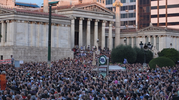 Athens - Large street protests in recent weeks