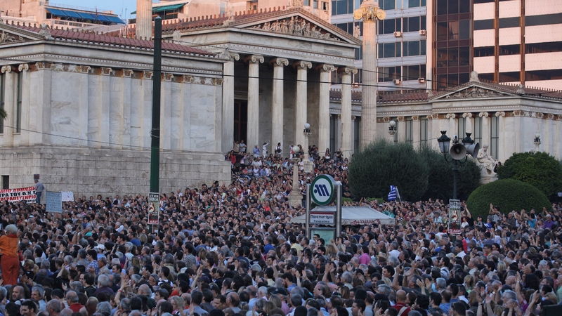 Athens - Large street protests in recent weeks