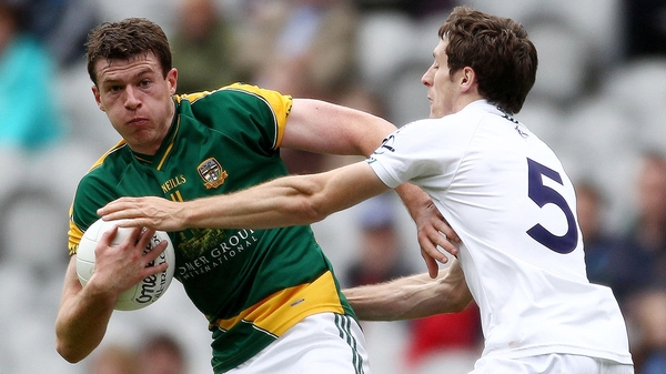 Shane O'Rourke of Meath and Gary White of Kildare