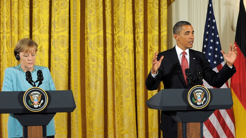 Angela Merkel and Barack Obama - Spoke at White House