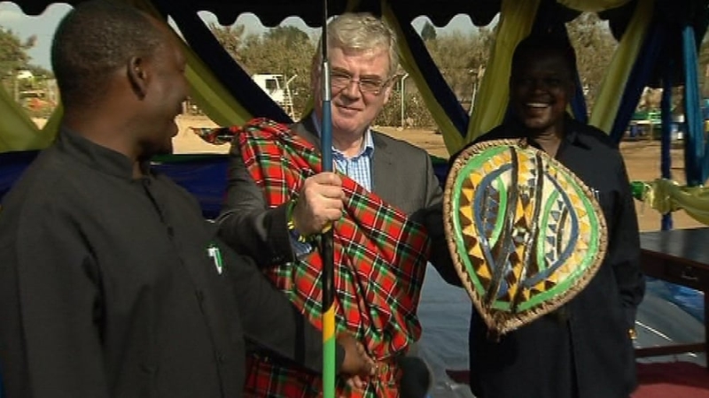 Eamon Gilmore - Was made an honorary member of the Maasai tribe in Tanzania