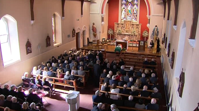 St Mochta's Church - Funeral of Brian Lenihan
