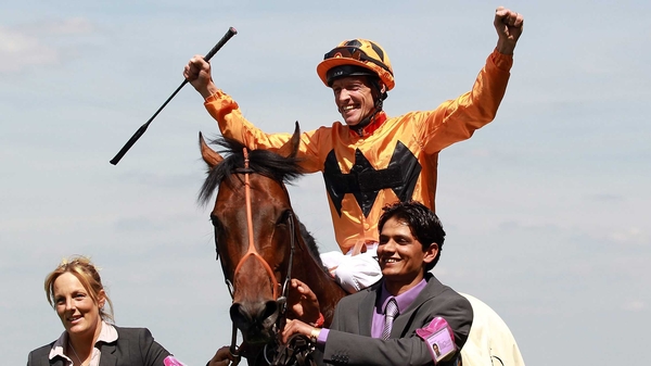 Canford Cliffs and Richard Hughes - After winning the Queen Anne Stakes at Royal Ascot