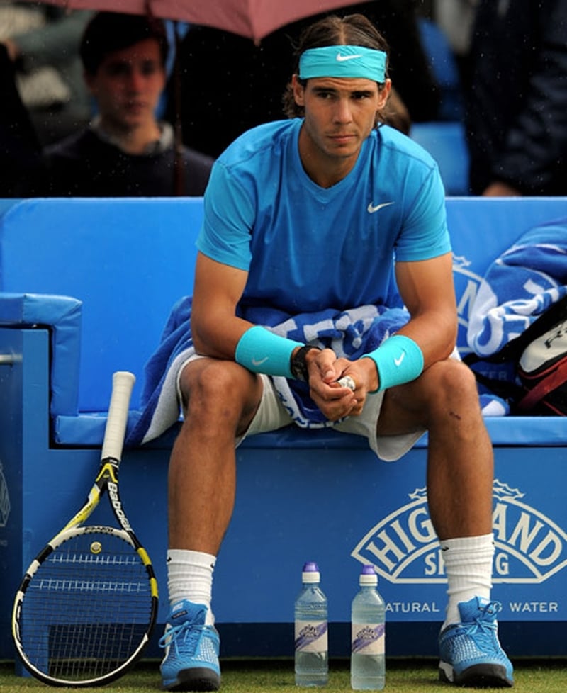 Rafael Nadal, a tennis star who has recently become an Armani model