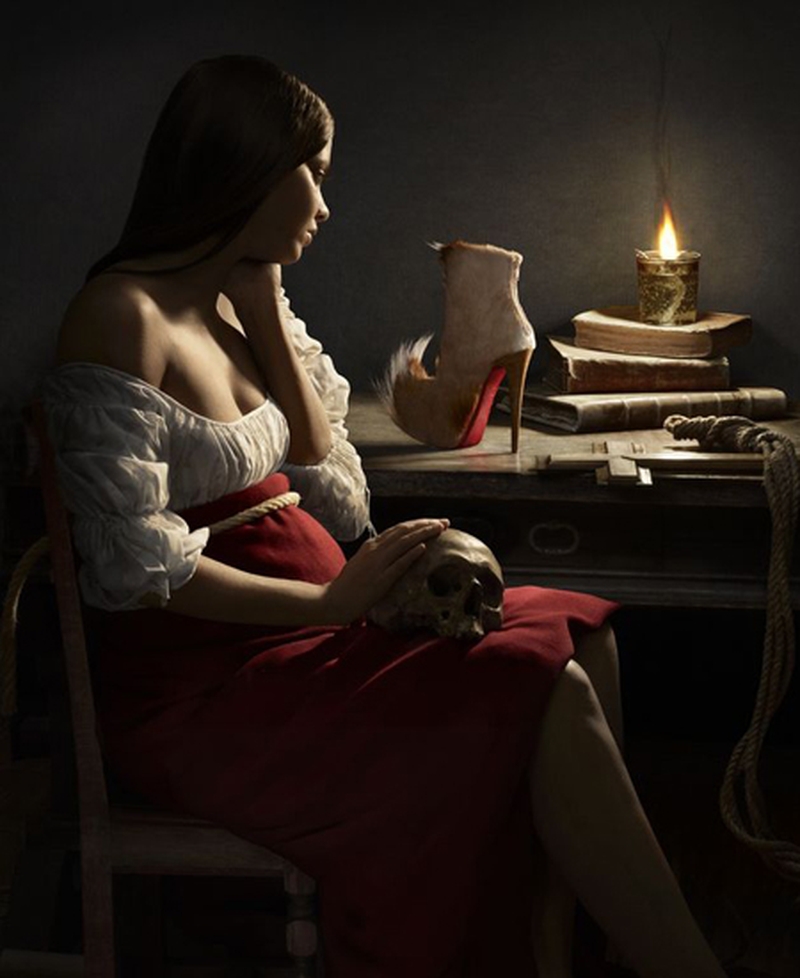 Inspired by Georges De La Tour's 'Magdalene with the smoking flame'