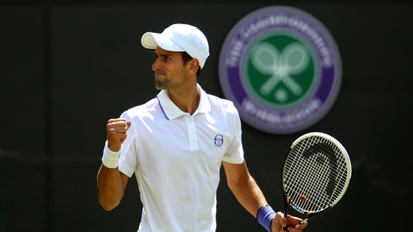Novak Djokovic has advanced to his second consecutive Wimbledon semi-final
